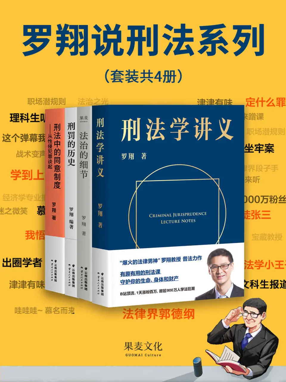 罗翔说刑法系列（套装共4册）
